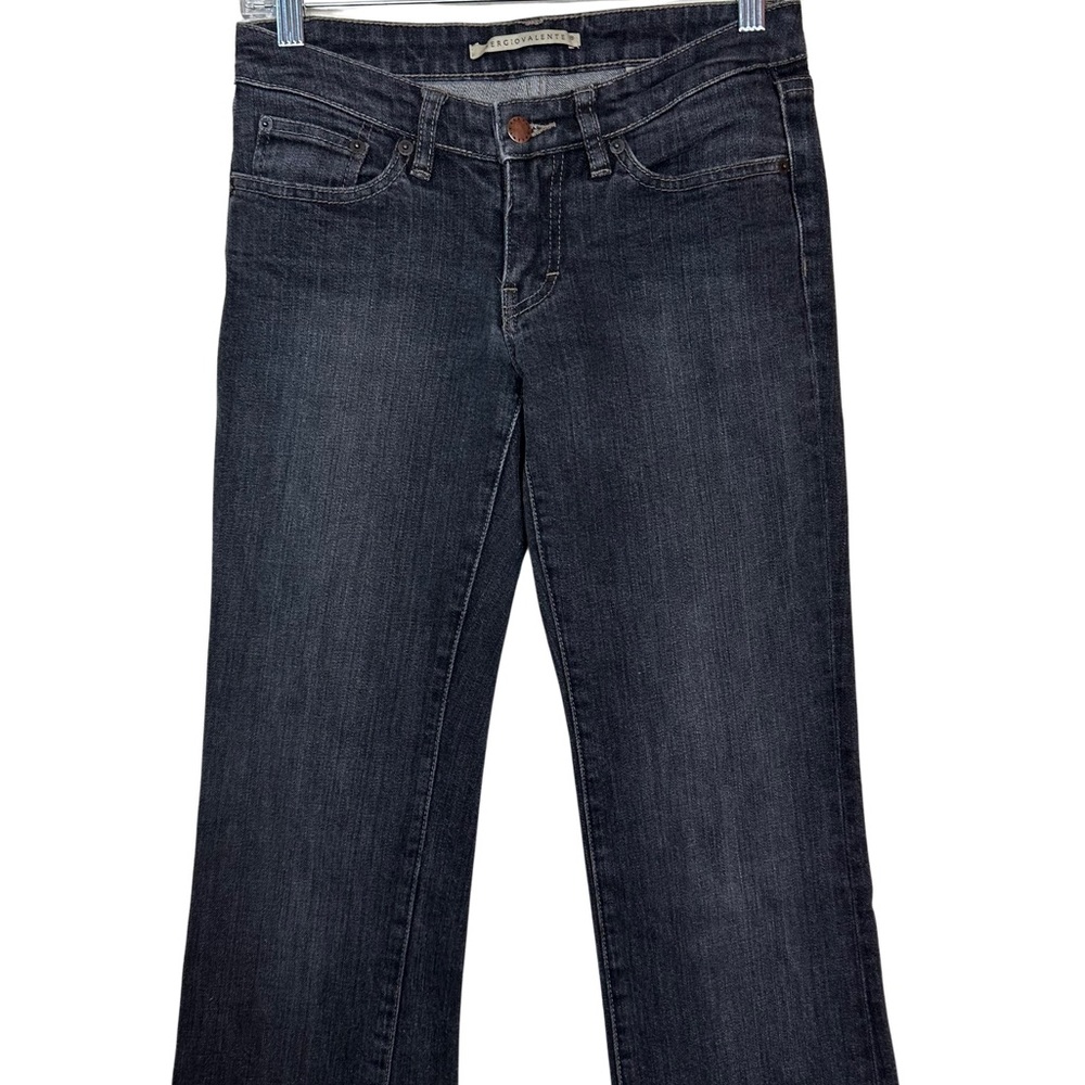 Sergio Valente Gray Bootcut Boot Embroidered Back… - image 3